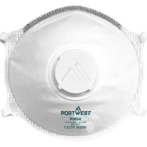 Portwest-FFP3 szelepes Dolomite Light Cup légzésvédõ maszk-P304WHR-EVE-Egyszerhasználatos maszkok-Egyszerhasználatos maszkok FFP3-25036108763775-tilonasec-5036108273676